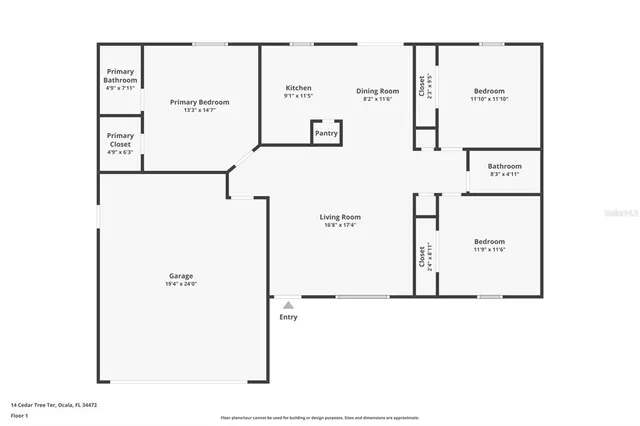 $1,495 | 14 Cedar Tree Terrace, Ocala, FL 34472