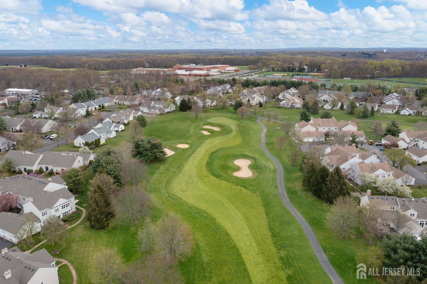 30 Winthrop Road Monroe Township, NJ 08831 - Photo 37 of 42 an aerial view of lake residential houses with outdoor space and trees