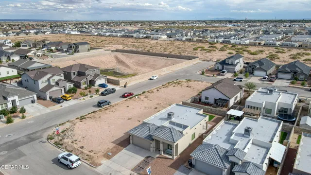 an aerial view of a city