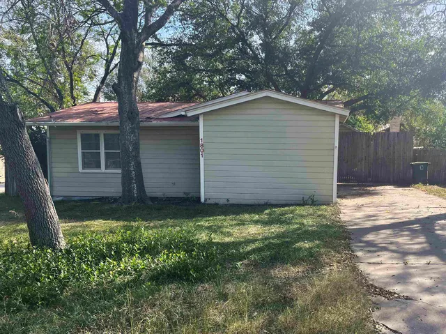 a backyard of a house