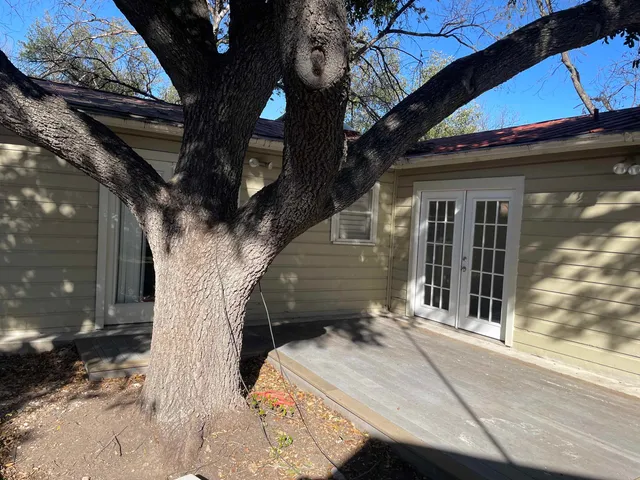 a front view of a house