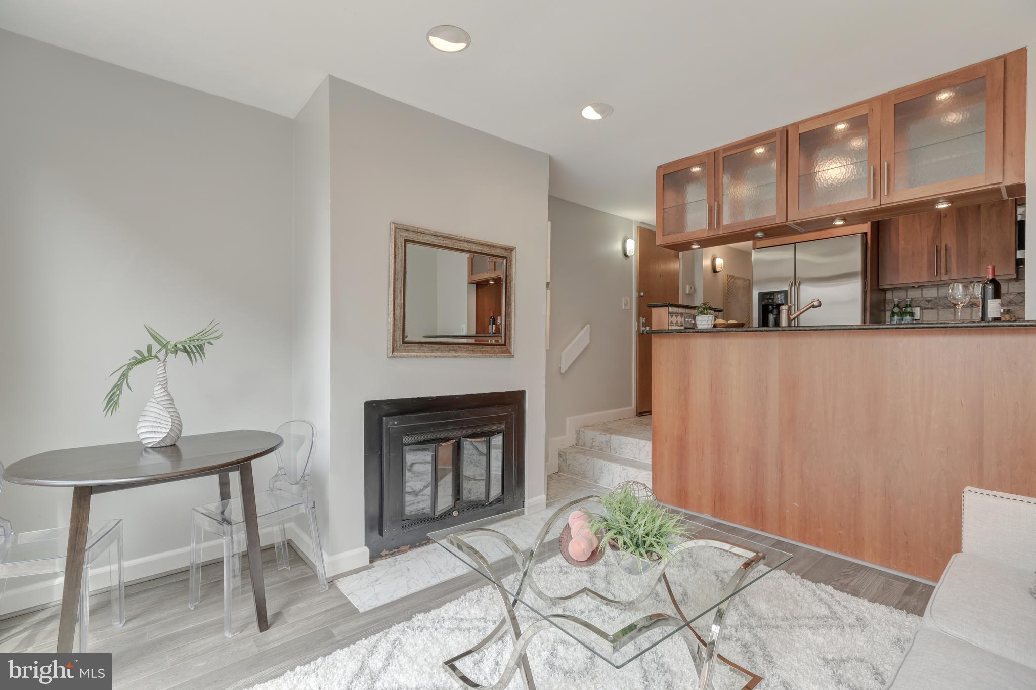 1810 Kalorama Road Northwest, Unit B1 Washington, DC 20009 - Photo 4 of 14 Fireplace in living room