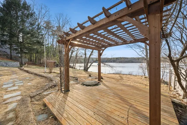 a view of a backyard of the house