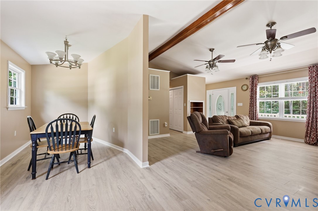 1375 Gills Road Powhatan, VA 23139 - Photo 24 of 48 Dining area just outside the kitchen, open to the