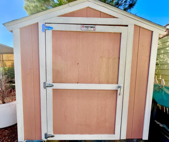 a close view of closet