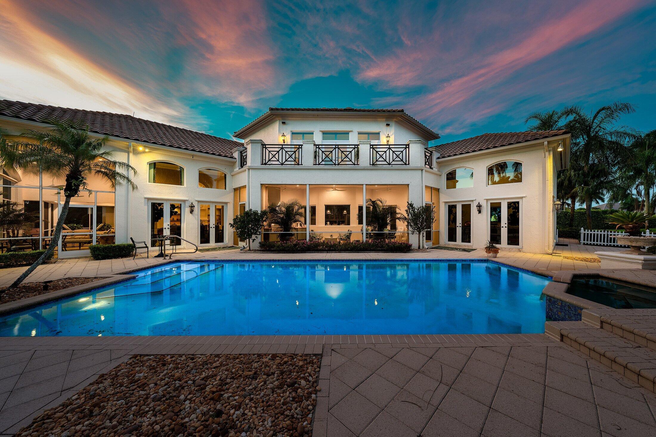 17153 Ericarose Court Boca Raton, FL 33496 - Photo 78 of 133 Rear of Home - Dusk