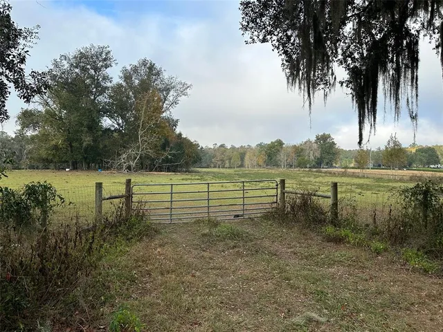 a view of a pathway with a yard