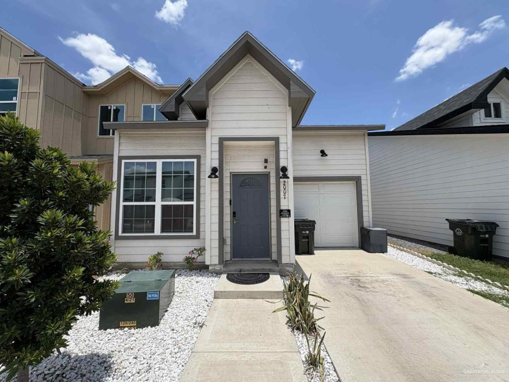 a house view with a outdoor space