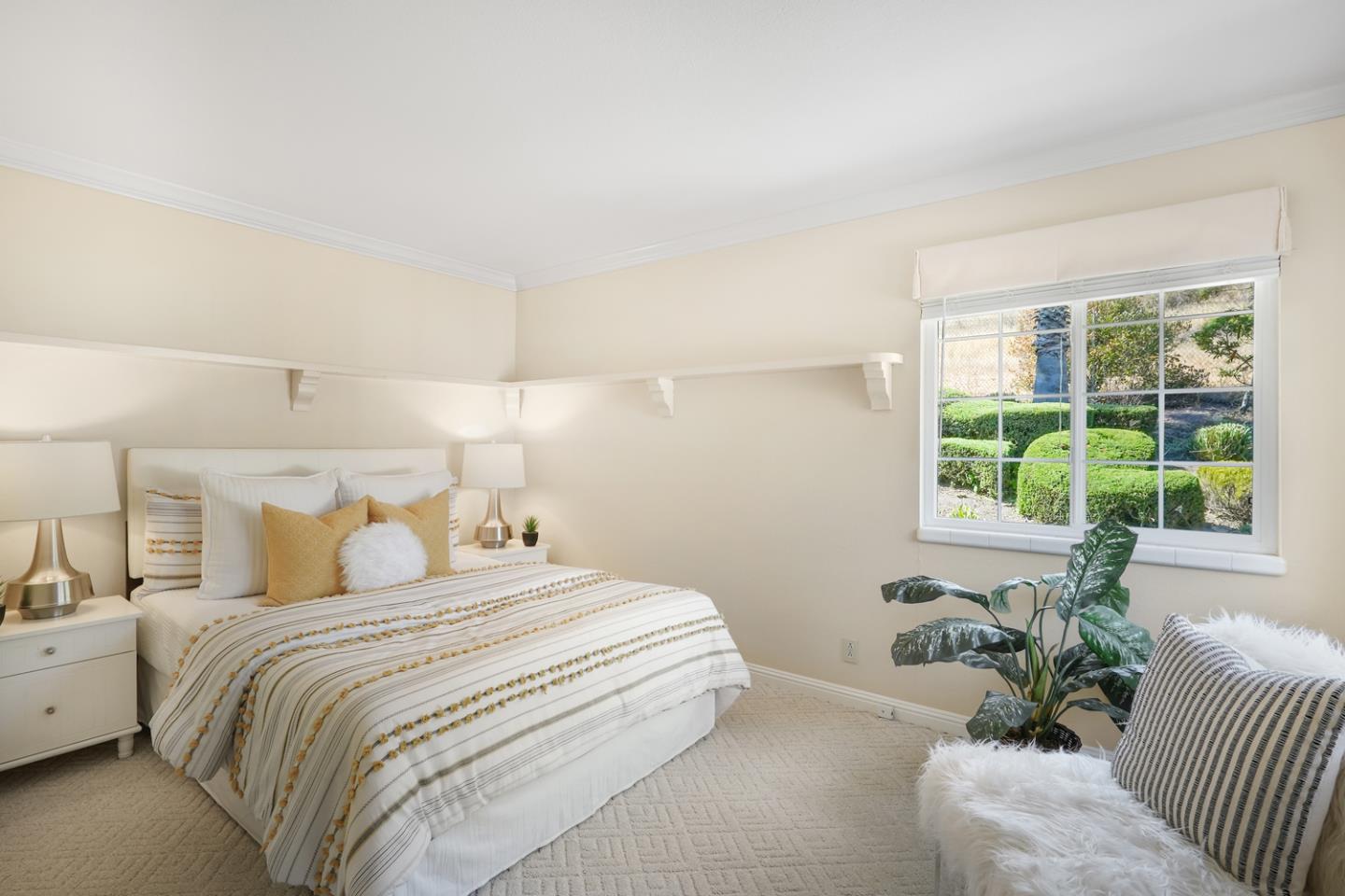 19573 Almaden Road San Jose, CA 95120 - Photo 20 of 41 a bedroom with a large bed and a large window