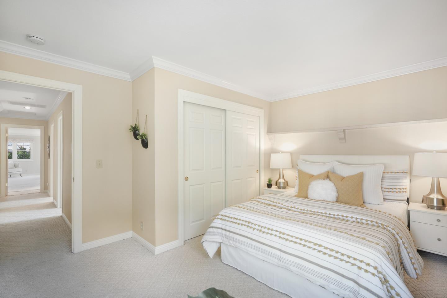 19573 Almaden Road San Jose, CA 95120 - Photo 21 of 41 a bedroom with a bed and a mirror