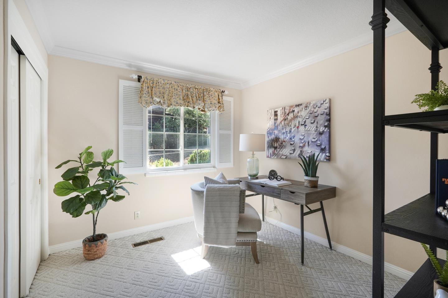 19573 Almaden Road San Jose, CA 95120 - Photo 25 of 41 a view of a workspace with furniture and a potted plant