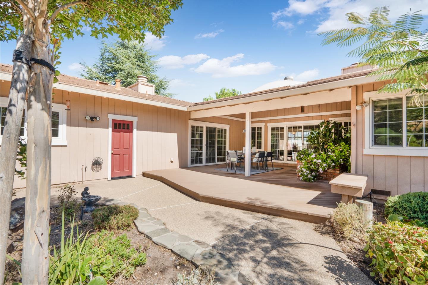 19573 Almaden Road San Jose, CA 95120 - Photo 31 of 41 a front view of a house with garden
