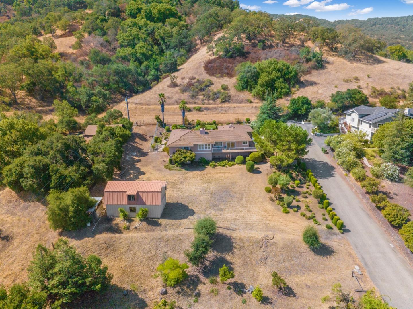 19573 Almaden Road San Jose, CA 95120 - Photo 38 of 41 an aerial view of a house with a yard