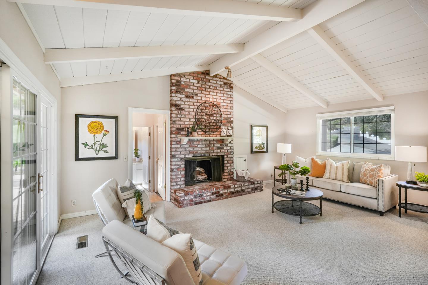 19573 Almaden Road San Jose, CA 95120 - Photo 6 of 41 a living room with furniture and a fireplace