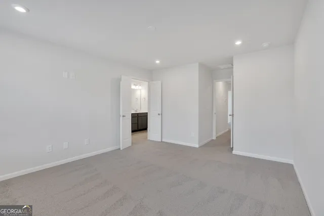 a view of an empty room