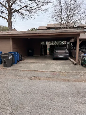 a view of a car garage