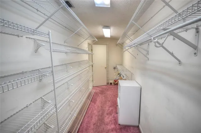 a view of a walk in closet