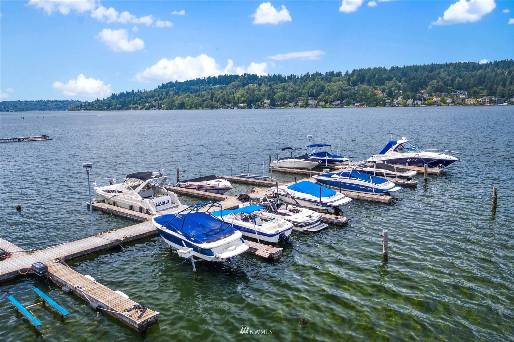 5021 Ripley Lane North, Unit 202 Renton, WA 98056 - Photo 3 of 35 a view of a lake with lawn chairs