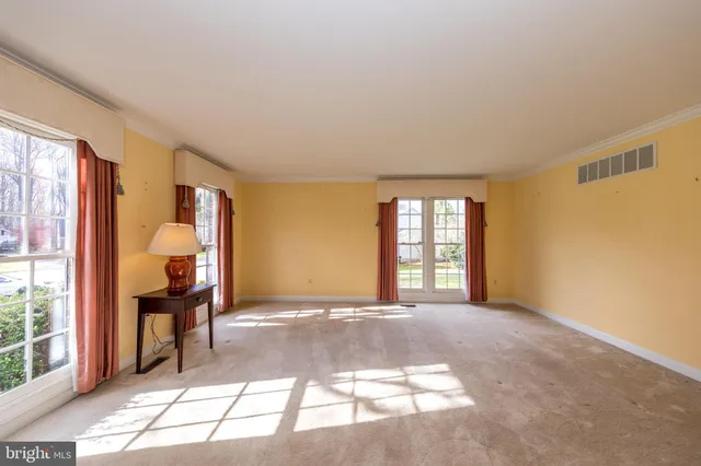 a view of a room with furniture window and outside view