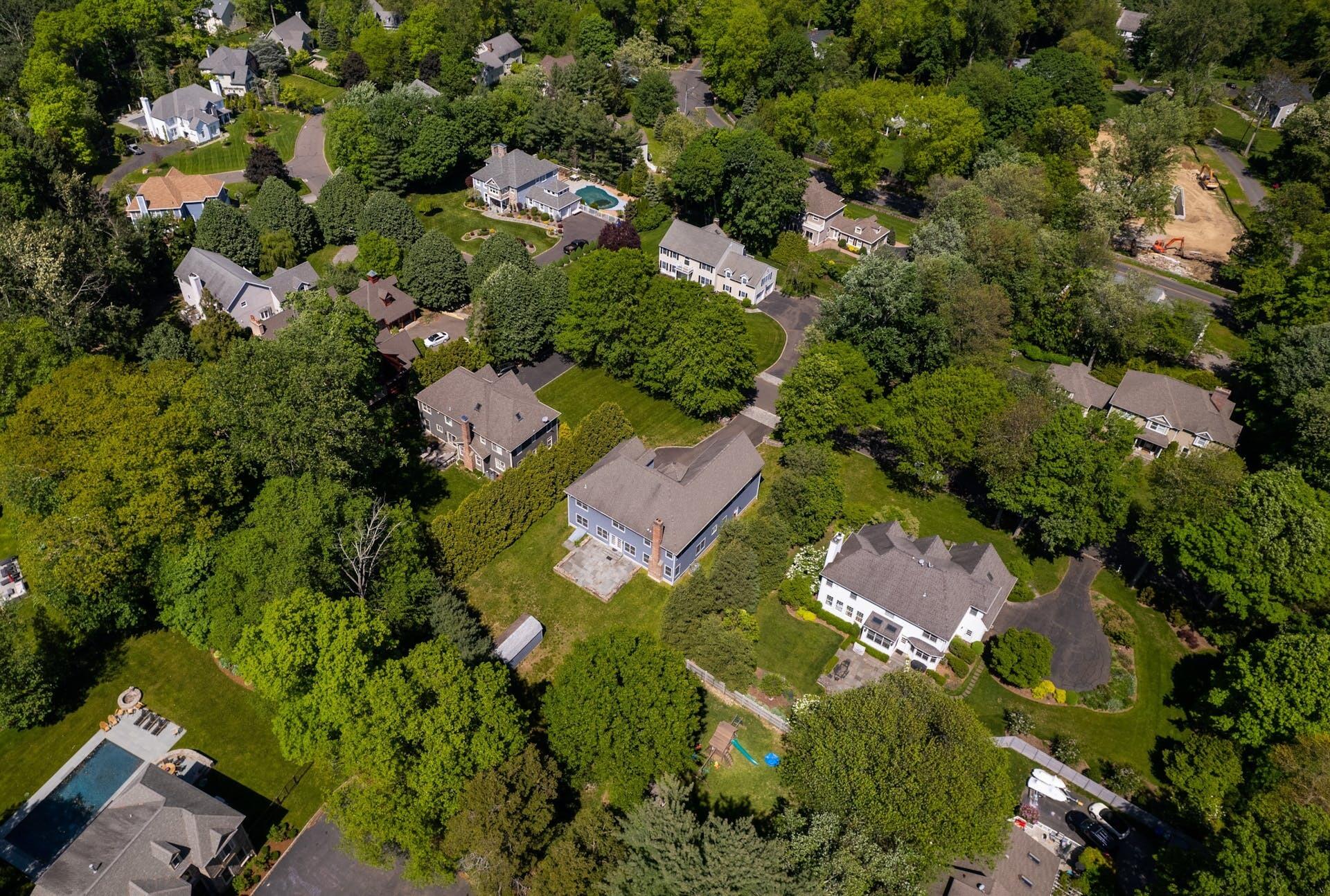 5 Christopher Lane Norwalk, CT 06851 - Photo 44 of 46 an aerial view of residential houses with outdoor space and trees