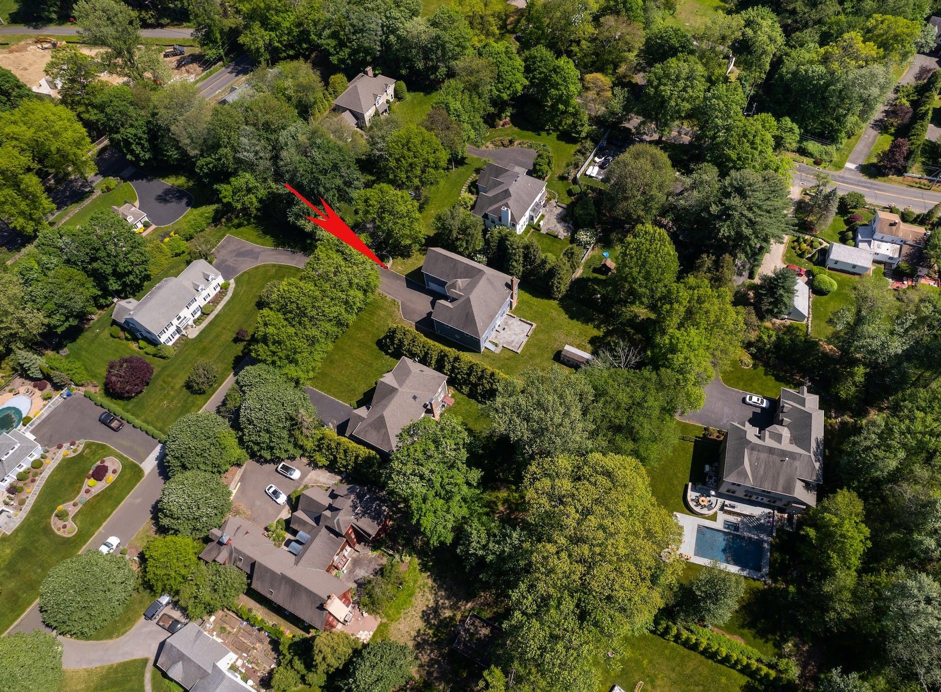 5 Christopher Lane Norwalk, CT 06851 - Photo 45 of 46 an aerial view of residential houses with outdoor space and trees