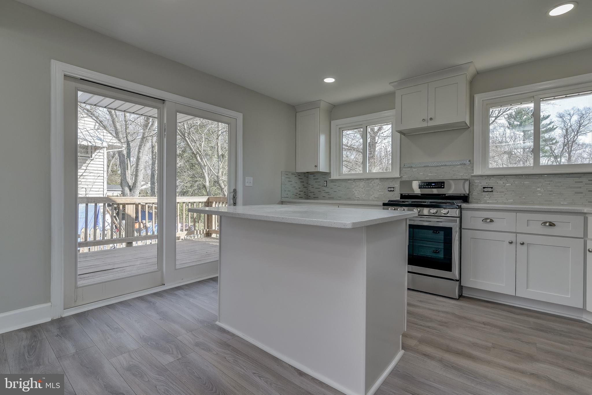 910 Robin Road Silver Spring, MD 20901 - Photo 11 of 49 Gourmet Kitchen Leading to Deck