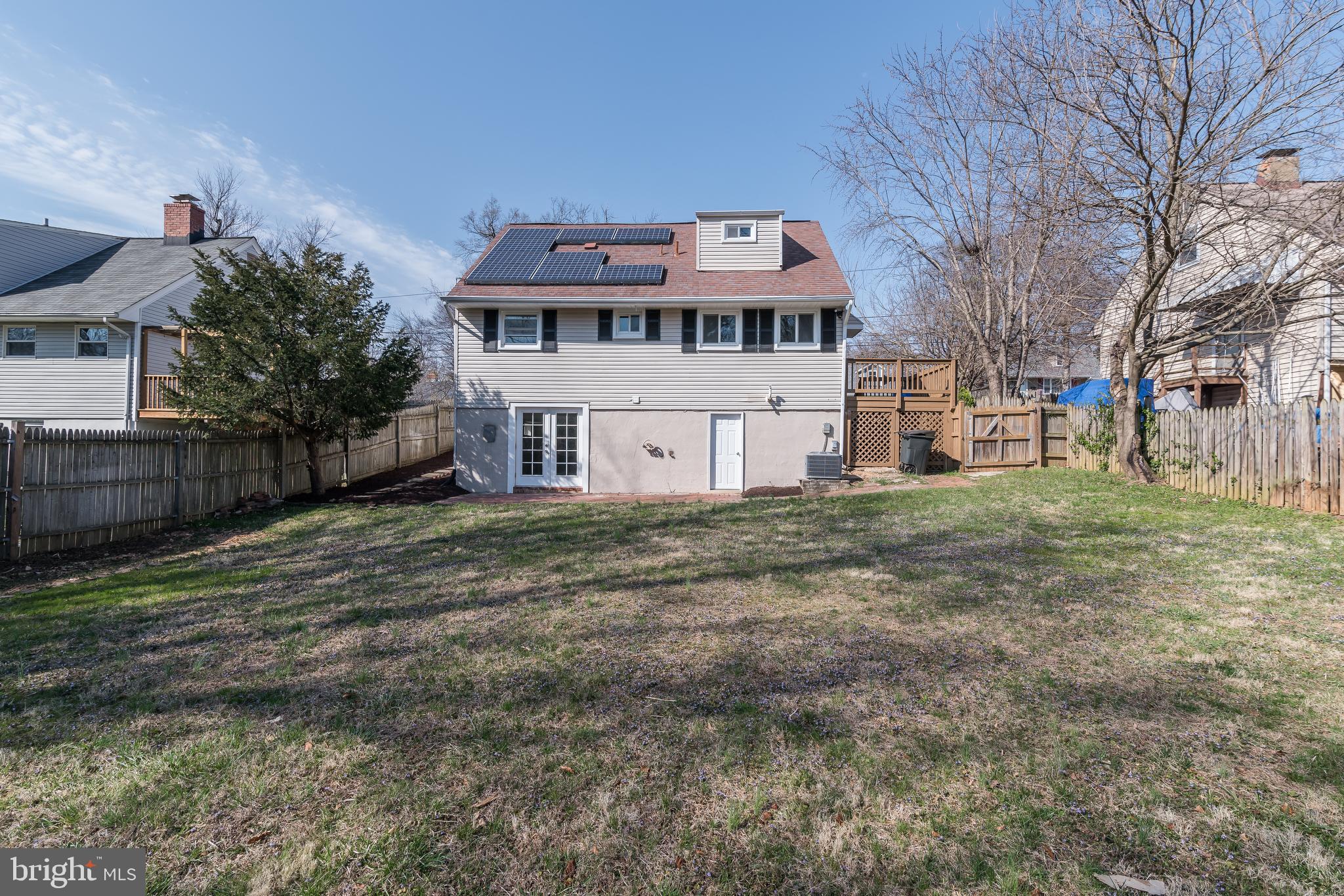 910 Robin Road Silver Spring, MD 20901 - Photo 45 of 49 Rear View with Solar Panel
