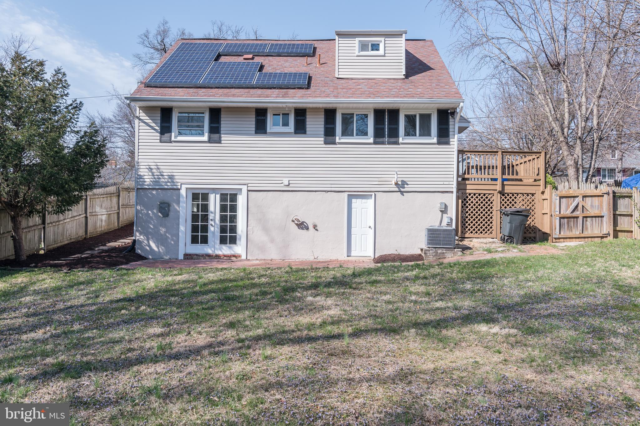 910 Robin Road Silver Spring, MD 20901 - Photo 46 of 49 Rear View with Solar Panel