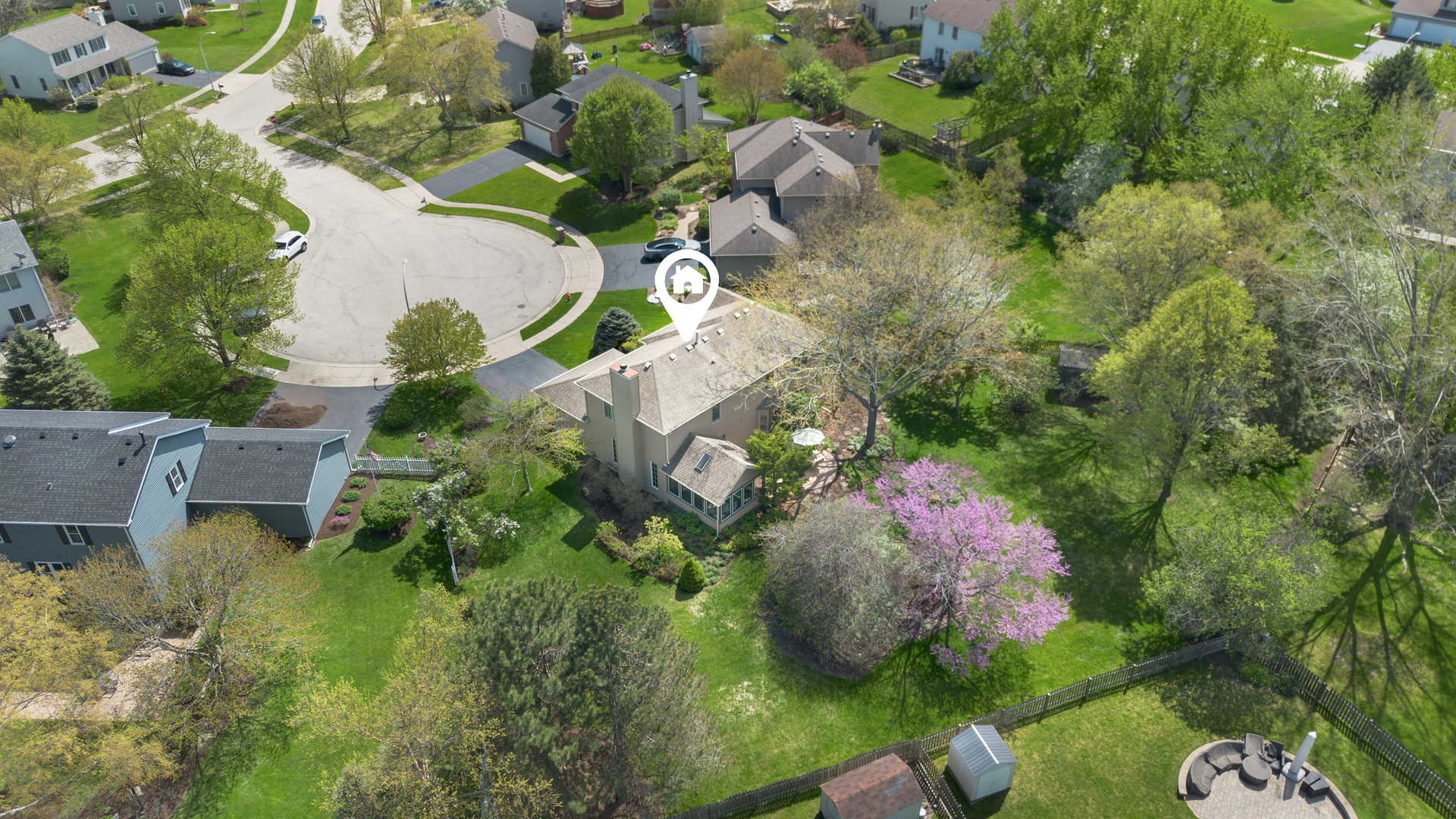 2835 Randall Ridge Court Elgin, IL 60124 - Photo 2 of 39 an aerial view of a house with a yard