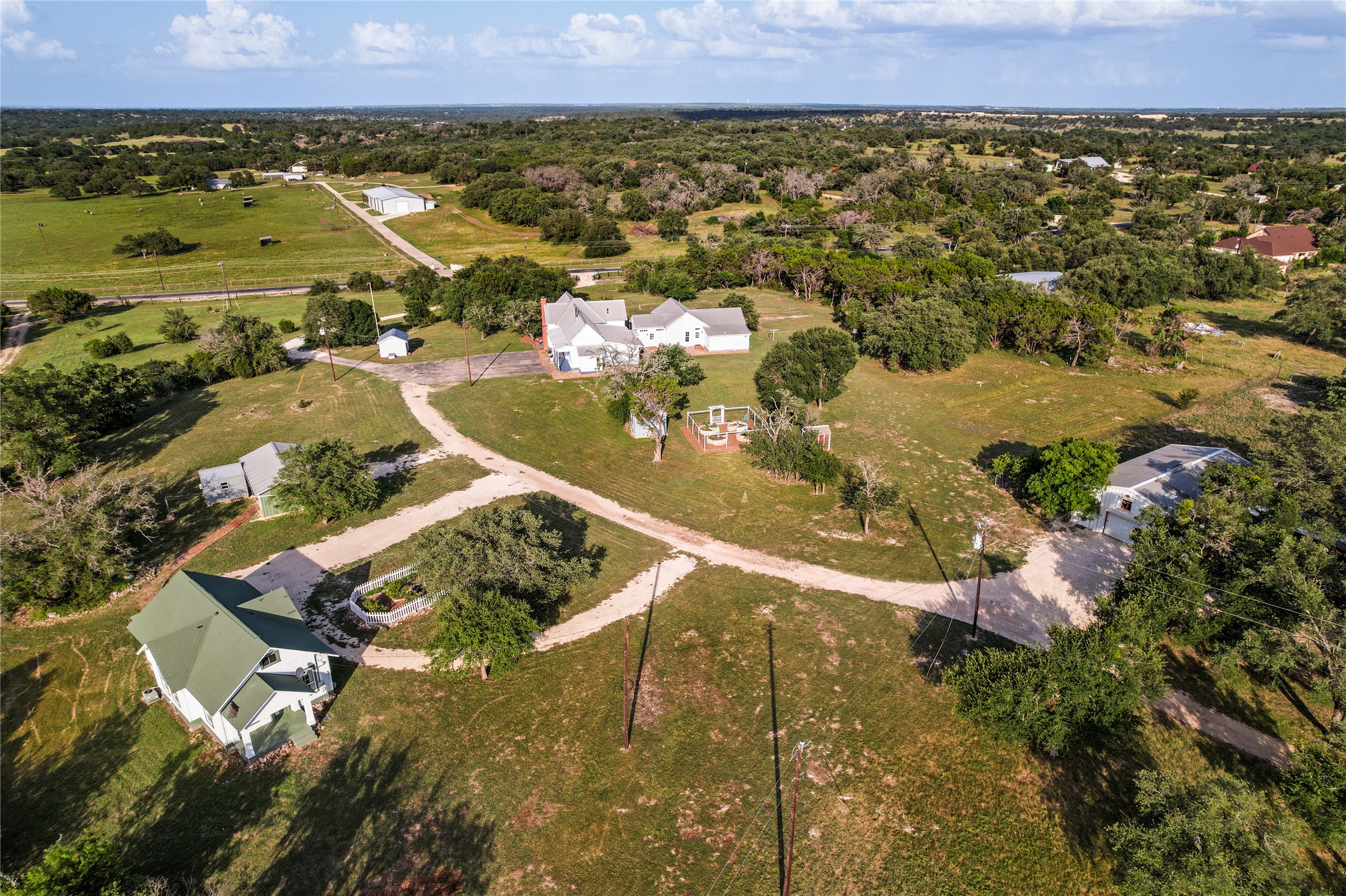 13471 Cedar Valley Road Salado, TX 76571 - Photo 38 of 39 an aerial view of residential houses with outdoor space