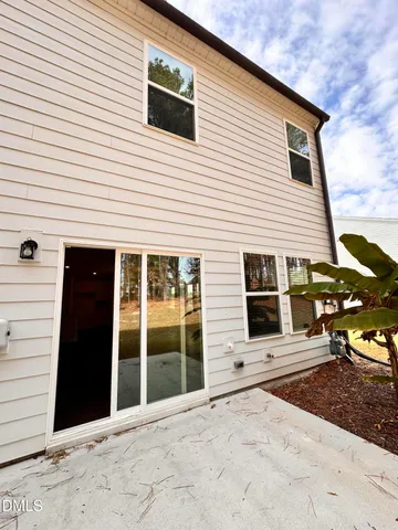 a view of a house with a patio