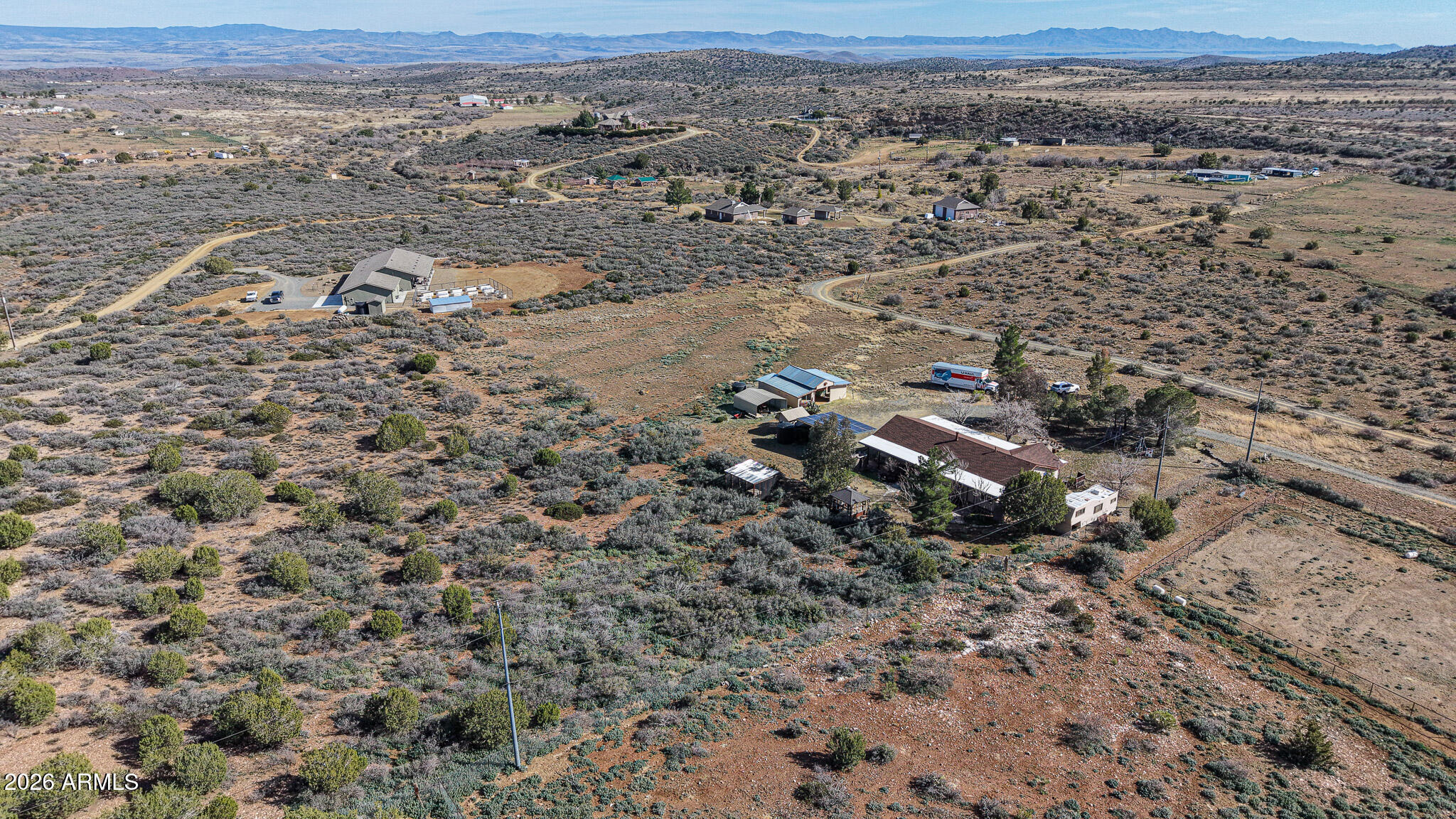 11401 South Hackberry Trail Mayer, AZ 86333 - Photo 2 of 21 an aerial view of house with yard