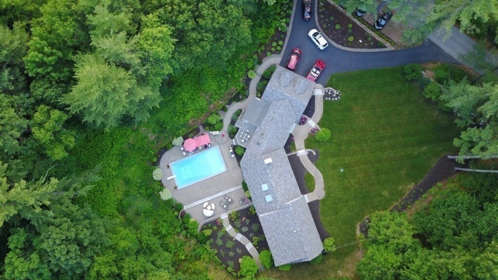 83 Valley Road Boxford, MA 01921 - Photo 6 of 31 an aerial view of a house with yard swimming pool and outdoor seating