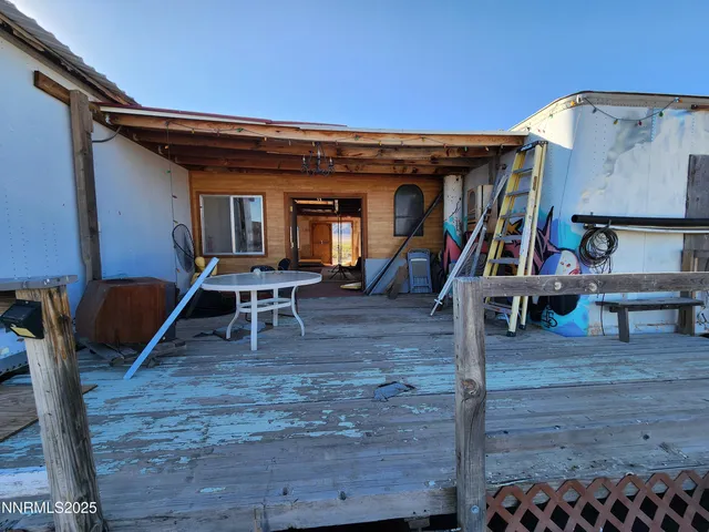 a view of outdoor space and deck