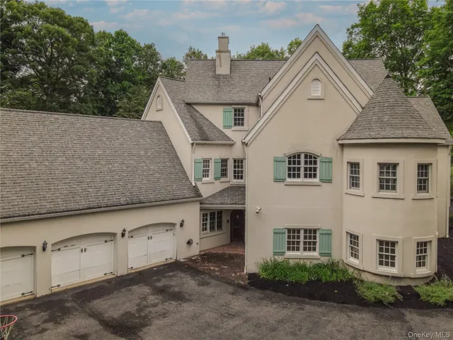 a aerial view of a house