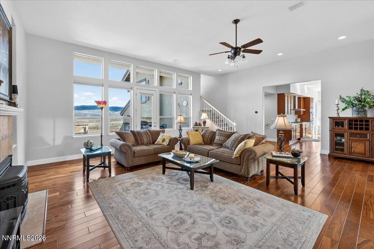 224 South Earlham Court Reno, NV 89511 - Photo 41 of 54 a living room with furniture and a wooden floor