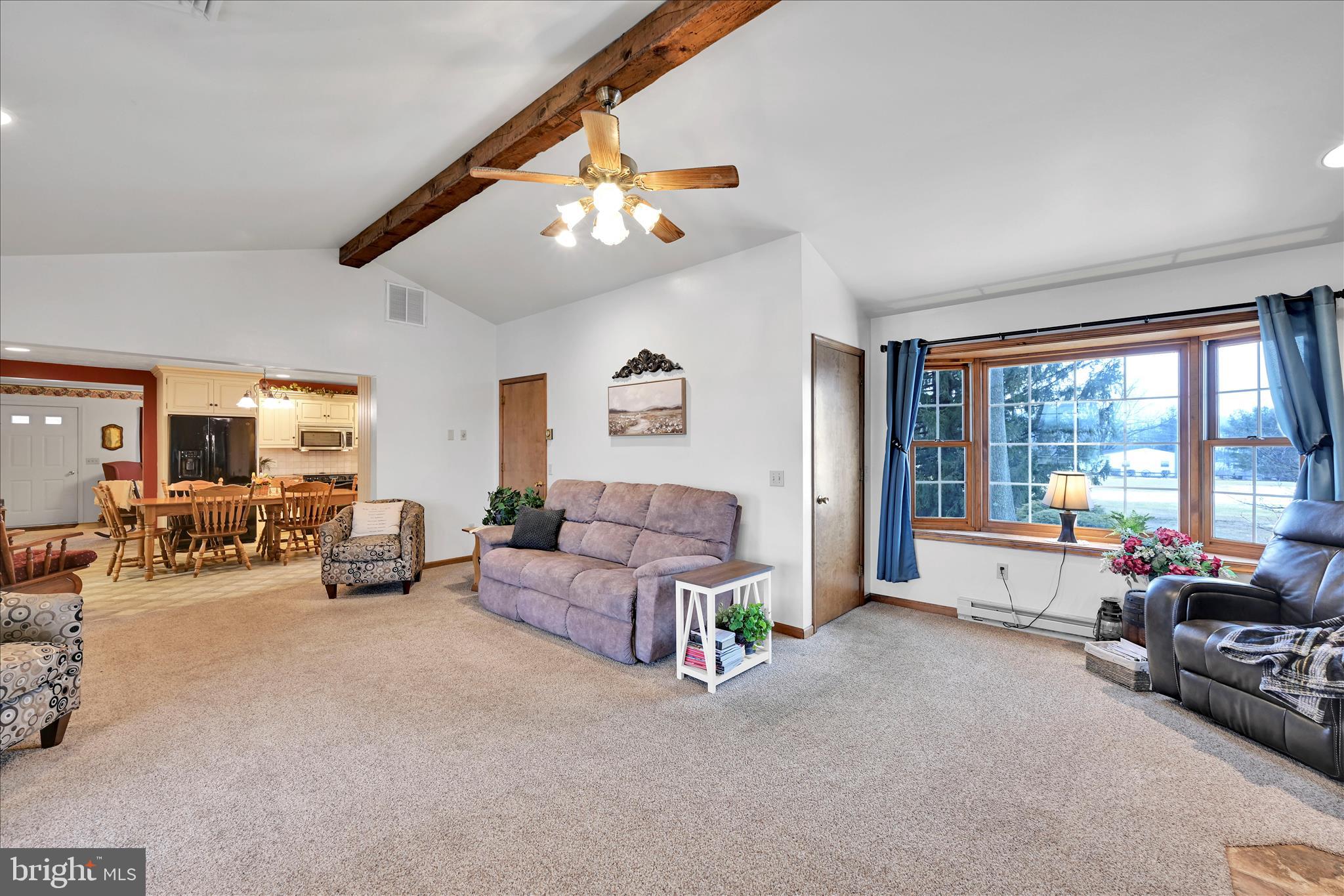 61 West Rosebud Road Myerstown, PA 17067 - Photo 25 of 58 a living room with furniture and large windows