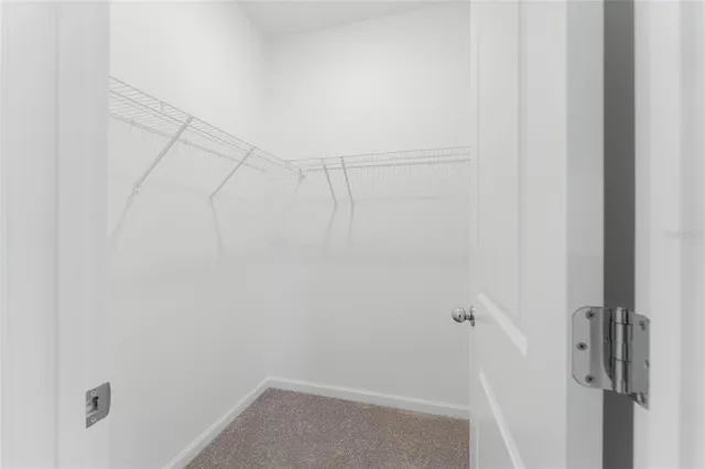 an empty room with an entryway