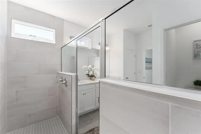 a view of a livingroom with wooden floor