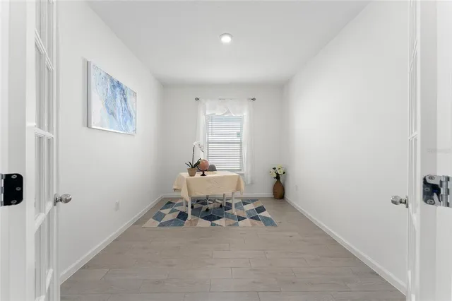 a room with furniture and window