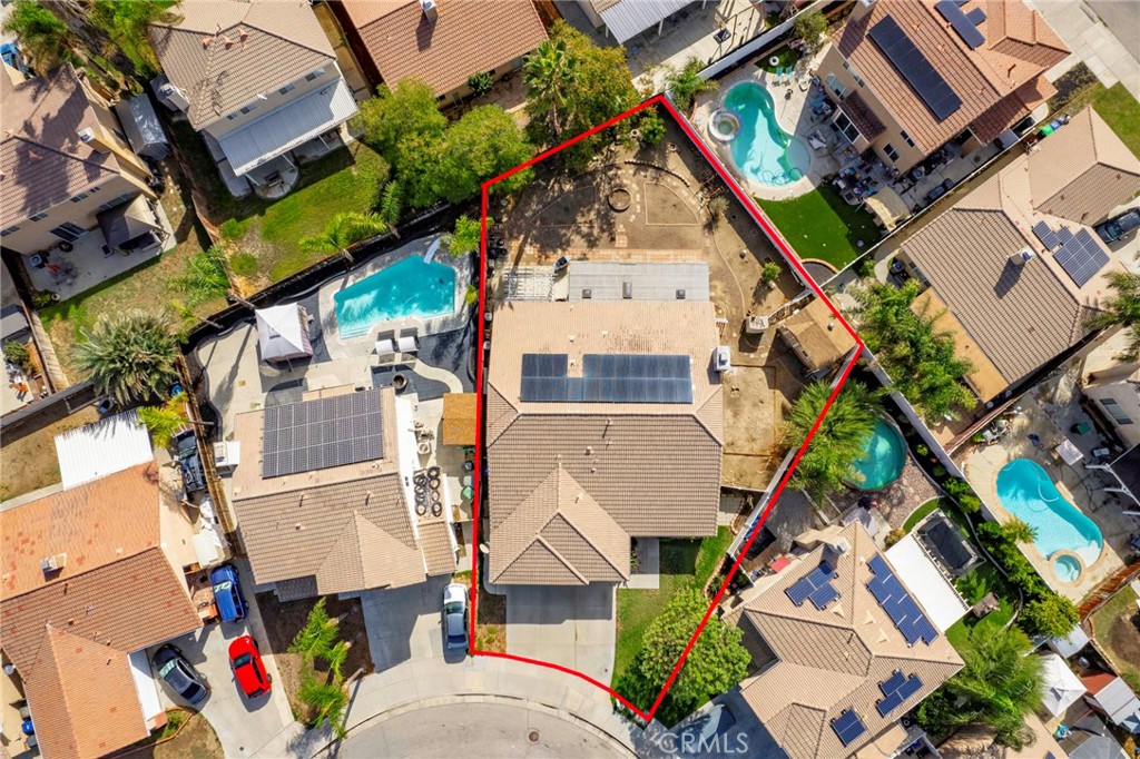 3155 Shipley Place Hemet, CA 92545 - Photo 24 of 26 aerial view of a house with a yard
