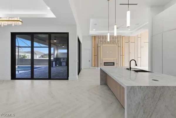 a large bathroom with a large tub and shower