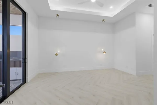a view of an empty room
