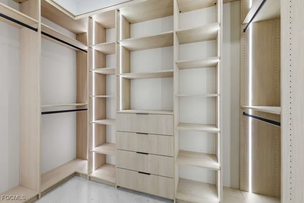 a view of walk in closet