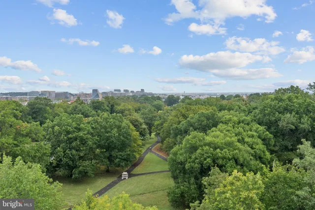 a view of a terrace with furniture