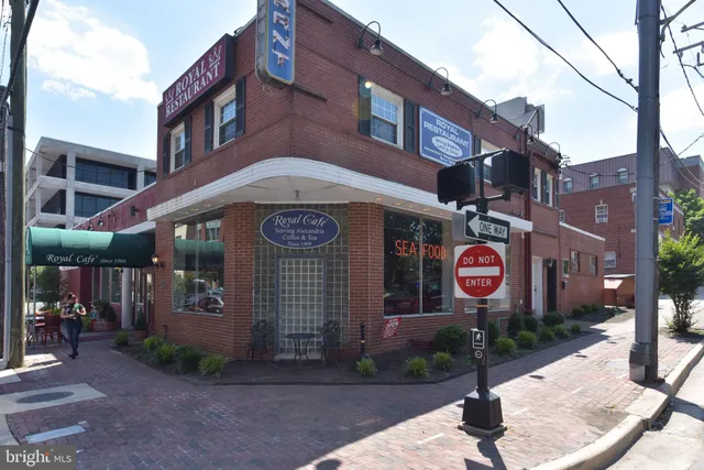 a view of street with shops