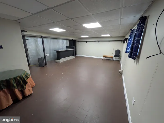 a view of a livingroom with wooden floor