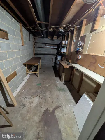 a view of storage and utility room