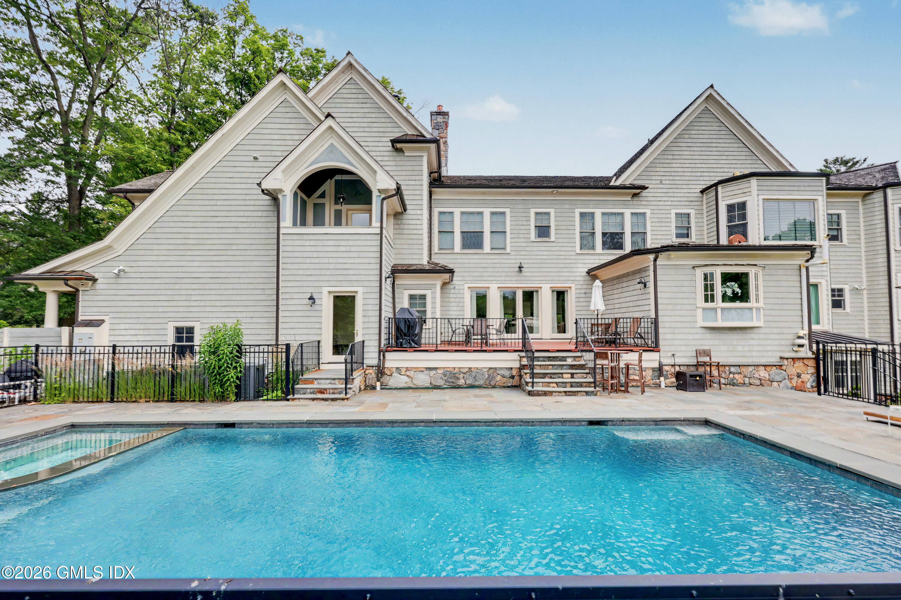 25 Beechcroft Road Greenwich, CT 06830 - Photo 17 of 22 Rear Exterior/Pool