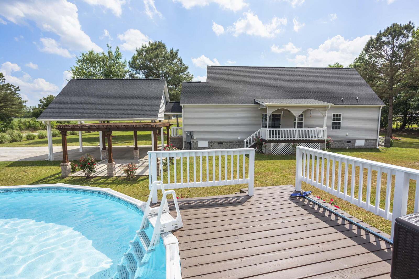 421 Jackson Store Road Beulaville, NC 28518 - Photo 52 of 99 Deck to Pool
